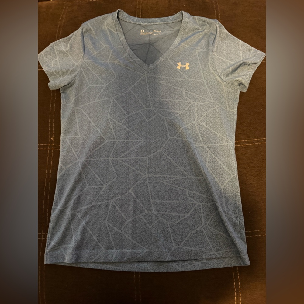 Under Armour Light Blue Patterned Tee